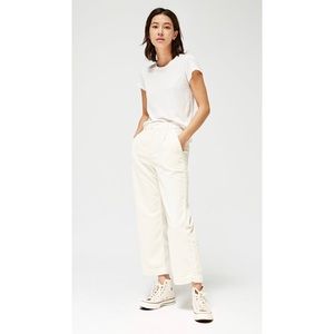 LACAUSA corduroy Frankie Trouser in  Pannacotta